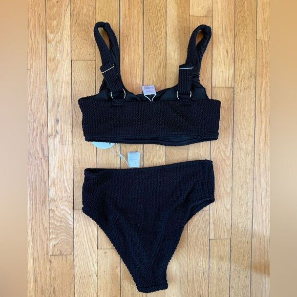 ANRABESS  Bikini Set High Waisted Ribbed Tummy Control NWT - Picture 4 of 7